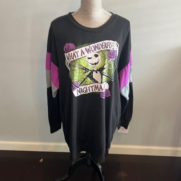 Disney Womens Nightmare Before Christmas Black Sleepwear XL - Picture 1 of 9